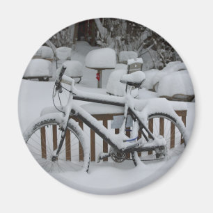 Bicycle Cycle Bicycling Cycling Waiting For Spring Magnet