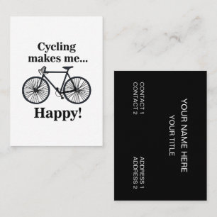 Bicycle Cycling Bicyclist Bike Business Card