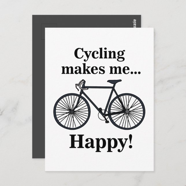 Bicycle Cycling Biking Cyclist Postcard (Front/Back)