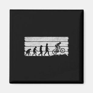 Bicycle Cycling Evolution Mountain Biking Cyclist Magnet