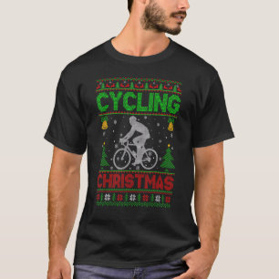 Bicycle Cycling Sports  Xmas Ugly Cycling Christma T-Shirt
