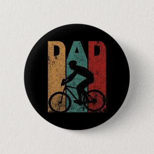 Bicycle Dad Cycling Cyclist Daddy Father's Day Gif 6 Cm Round Badge