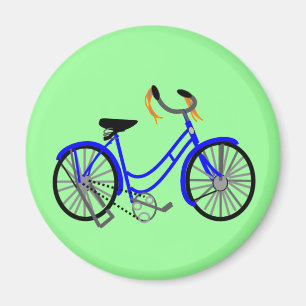 Bicycle Drawing, 1950's Style Magnet