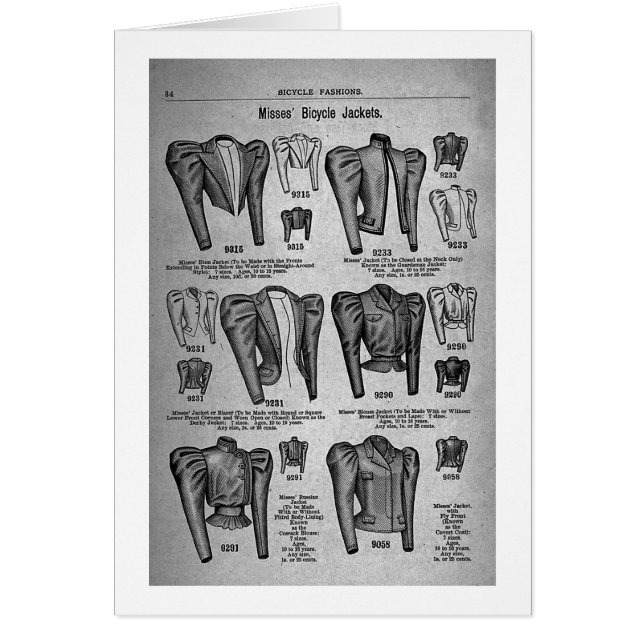 Bicycle Fashions1897 - Vintage (Front)