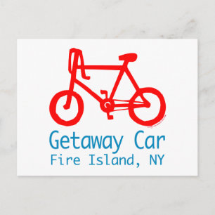 Bicycle Fire Island postcard