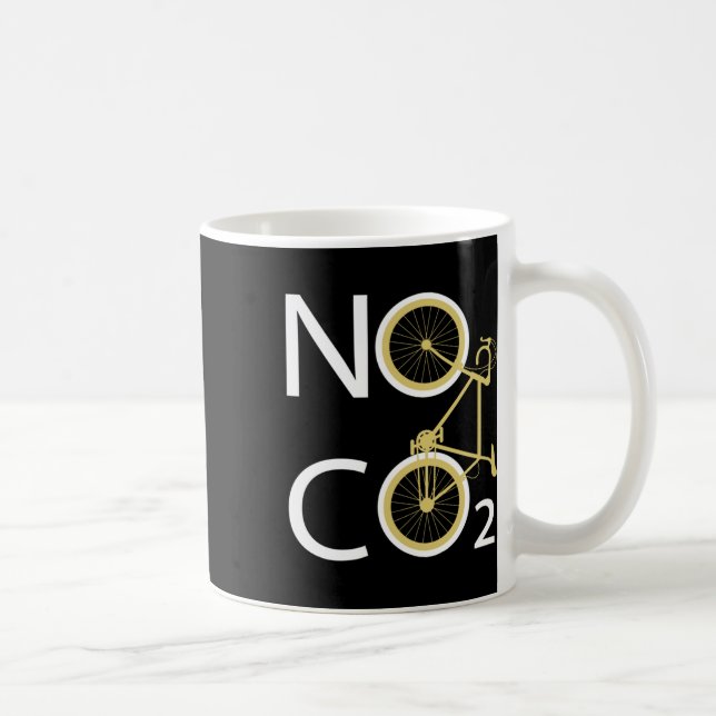 Bicycle Fixie Wheel No Co2 Environmental Protectio Coffee Mug (Right)