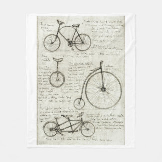 Bicycle Fleece Blanket