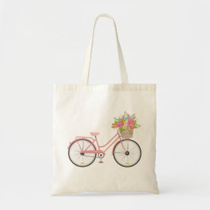 Bicycle Floral Tote Bag