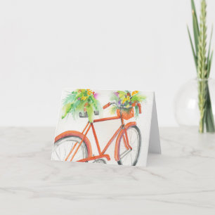 Bicycle Flower Box Card