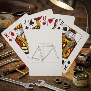 Bicycle Frame Geometry Diagram Playing Cards