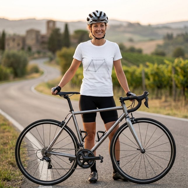 Bicycle Frame Geometry Diagram  T-Shirt (Creator Uploaded)