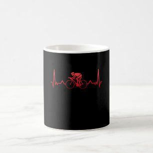 Bicycle Funny Heartbeat Cycling Fan Gift Coffee Mug