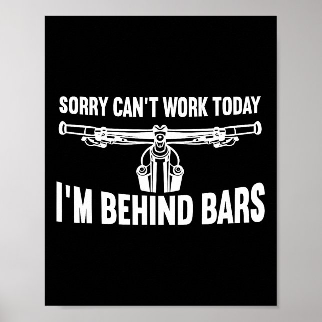 Bicycle Funny Mountain Biking Cycling Lover  Poster (Front)