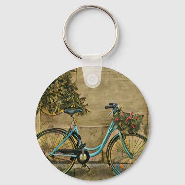 Bicycle gifts for her key ring (Front)