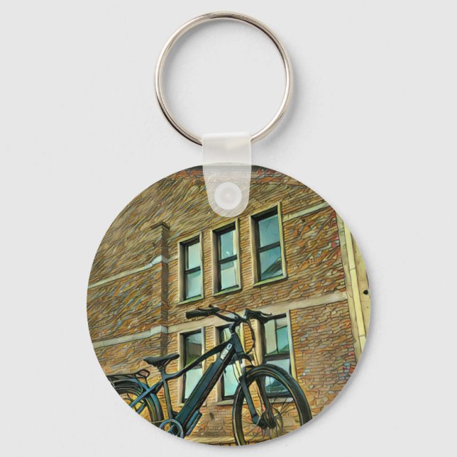 Bicycle gifts for her key ring (Front)