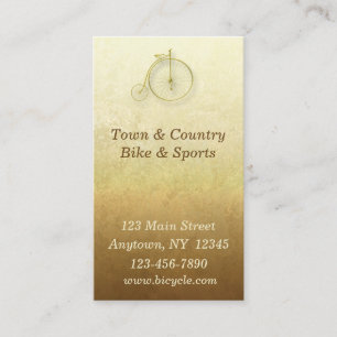 Bicycle Gold Business Card