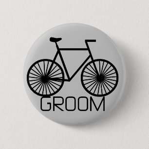 Bicycle Groom Tshirts and Gifts 6 Cm Round Badge
