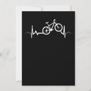Bicycle Heartbeat Cycling Mountain Bike Card