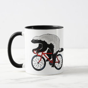 Bicycle Honey Badger Mug