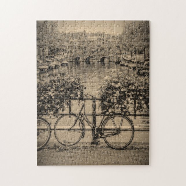Bicycle in Amsterdam - 11x14 - 252 pc Jigsaw Puzzle (Vertical)