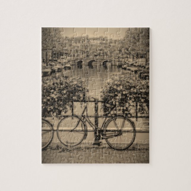 Bicycle in Amsterdam 8x10 - 110 pcs Jigsaw Puzzle (Vertical)