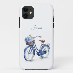 Bicycle in Delft Blue customisable iPhone 11 Case
