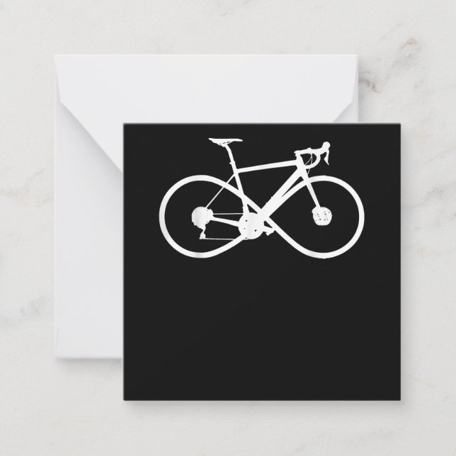 Bicycle Infinity Road Bike Racing Cycling Cyclist Card (Front)