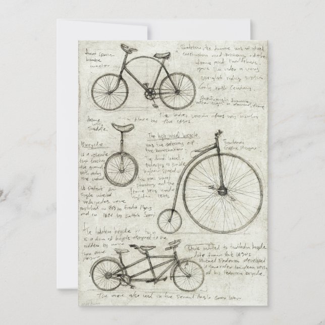 Bicycle Invitation (Front)