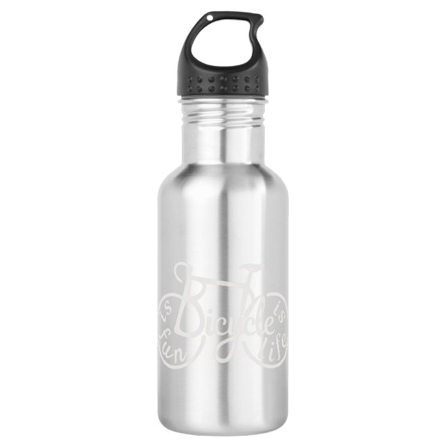 Bicycle is fun, Bicycle is life 710 Ml Water Bottle (Front)