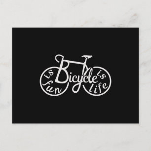 Bicycle is fun, Bicycle is life Postcard