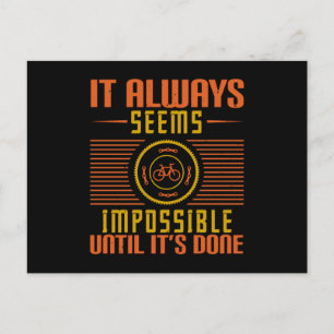 Bicycle - It always seems impossible Postcard