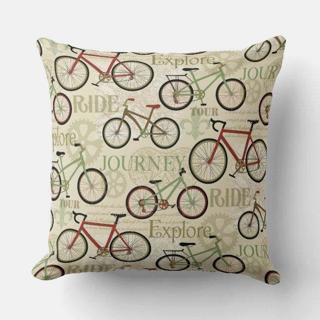 Bicycle Journey Cushion (Front)