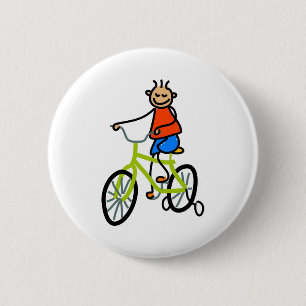 Bicycle Kid 6 Cm Round Badge