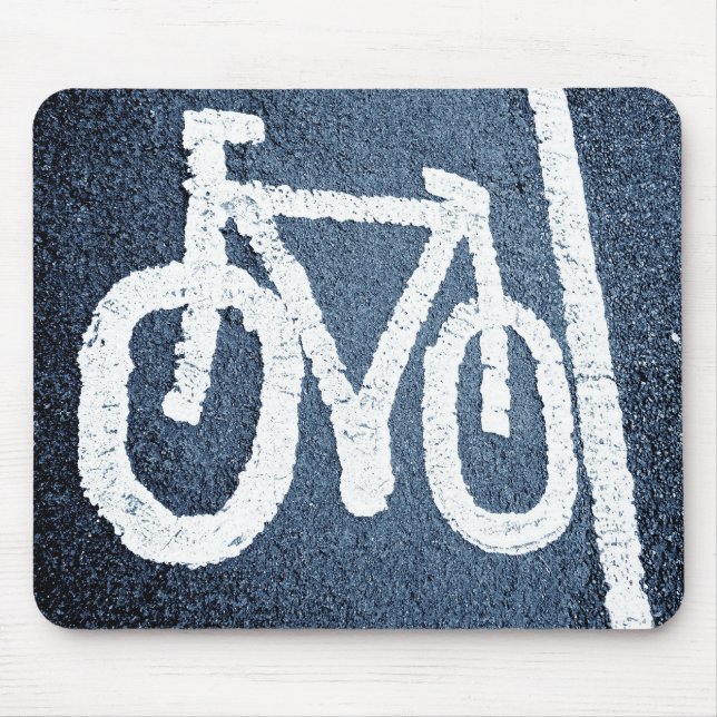Bicycle Lane Mouse Pad (Front)