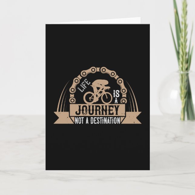 Bicycle - Life is a journey Card (Front)