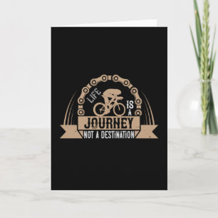 Bicycle - Life is a journey Card