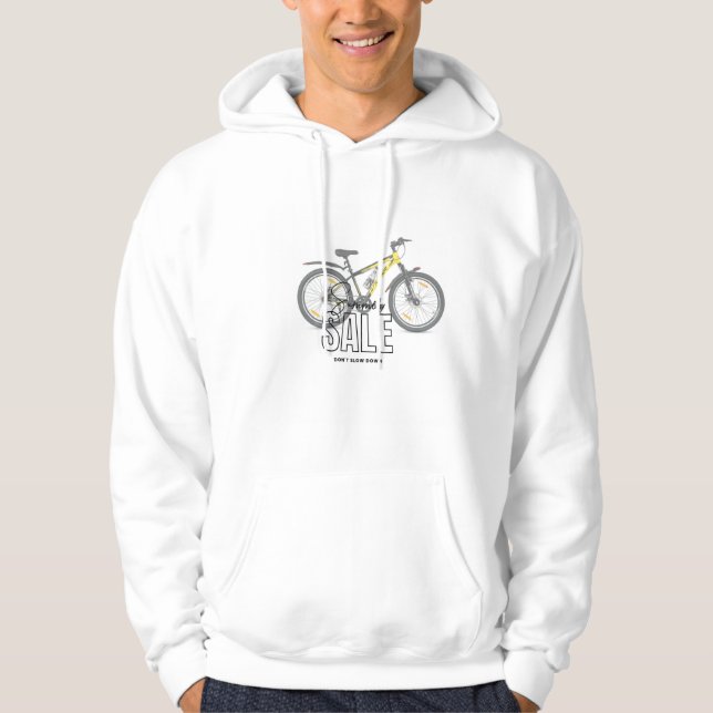 Bicycle logo design on t-shirt  hoodie (Front)