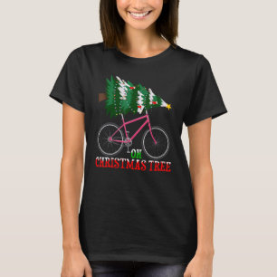 Bicycle Lolver Xmas Cycling Oh Christmas Tree T-Shirt