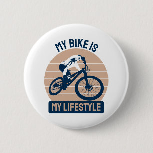 Bicycle Lover - My Bike Is My Lifestyle 6 Cm Round Badge
