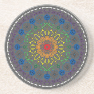 Bicycle Mandala Coaster