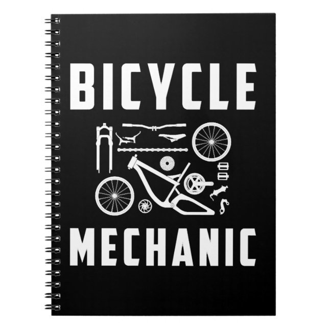 Bicycle mechanic Bicycle mechanic Bicycle mechanic Notebook (Front)