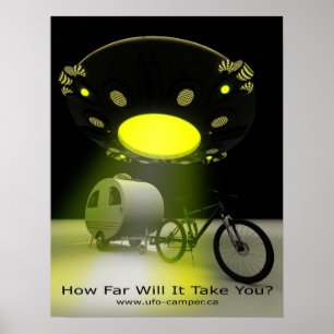 Bicycle Mini Camper Mark II Design UFO Promo 2 Poster