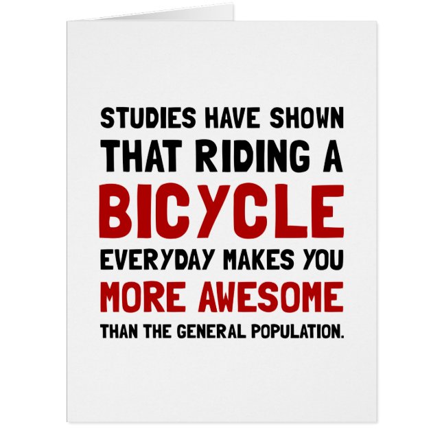 Bicycle More Awesome (Front)