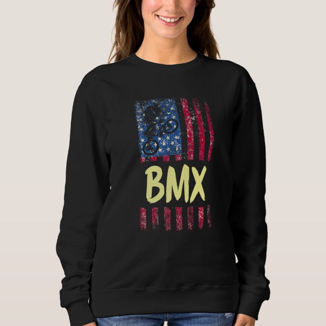 Bicycle Motocross Bmx Bike Rider Biking  9 Sweatshirt (Front)