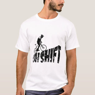 Bicycle Mtb Biking Cycling Biker On Mountain Bike  T-Shirt