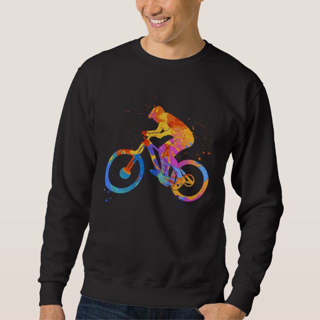 Bicycle MTB Graphic  Mountainbike Cyclist Graphic  Sweatshirt (Front)