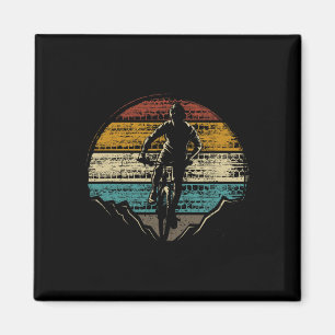 Bicycle Mtb Mountain Bike Downhill Biking Retro Magnet