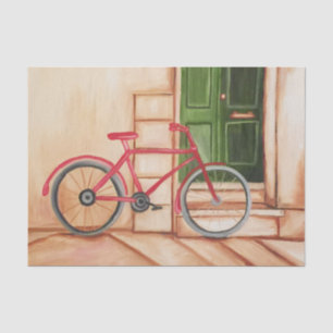 Bicycle  Oil Painting 10lb Tissue Paper, White Paper