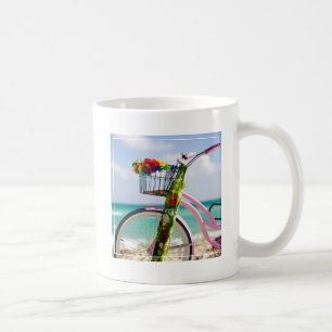 Bicycle On The Beach Miami, Florida Coffee Mug