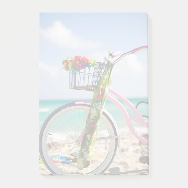 Bicycle On The Beach | Miami, Florida Post-it Notes (Front)